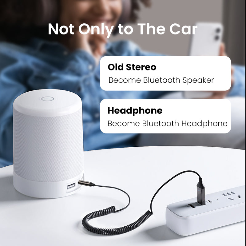 Luxora Bluetooth Aux Adapter for Wireless Car Audio Connection