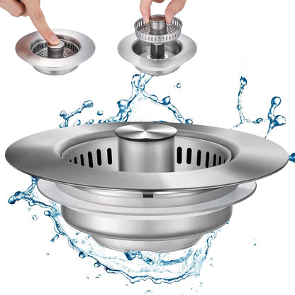 Lumora Kitchen Sink Drain Strainer 3-in-1 Premium Design