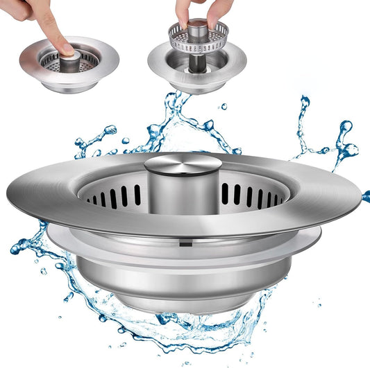 Lumora Kitchen Sink Drain Strainer 3-in-1 Premium Design