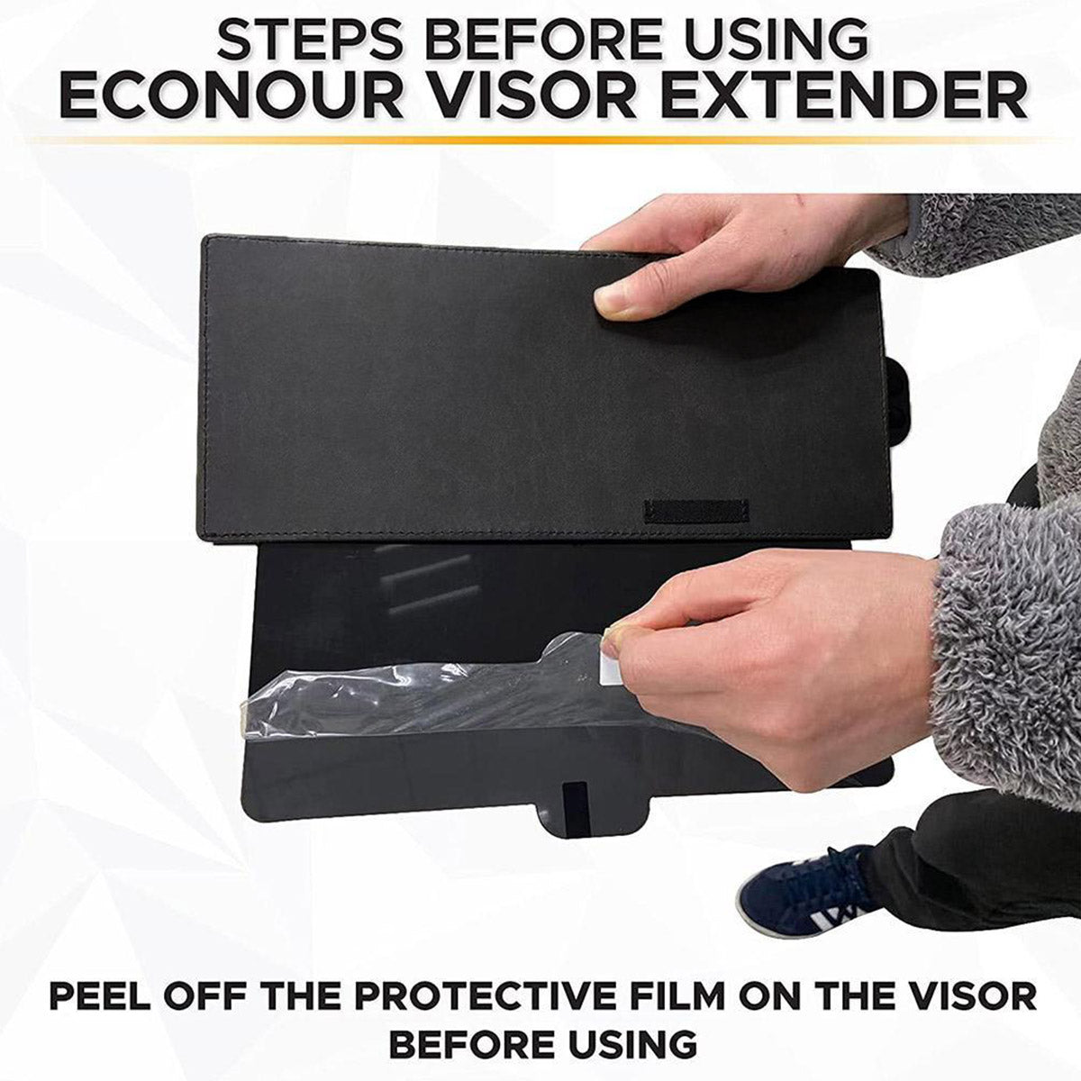 Luxora Sun Visor For Car - Polarized Anti-Glare Shield