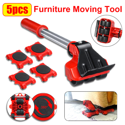 Royaleva Furniture Movers Set – Heavy-Duty Lifter & 360° Rollers for Easy Moving