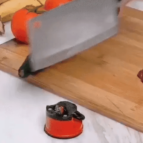 Royallure Suction Knife Sharpener with Safety Lock – Easy, Hands-Free Sharpening for Kitchen Knives