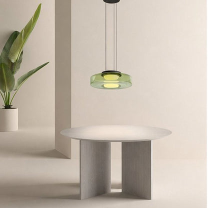 Lumora Glass Pendant Light Modern Bauhaus Inspired Ceiling Fixture For Kitchen, Living Room