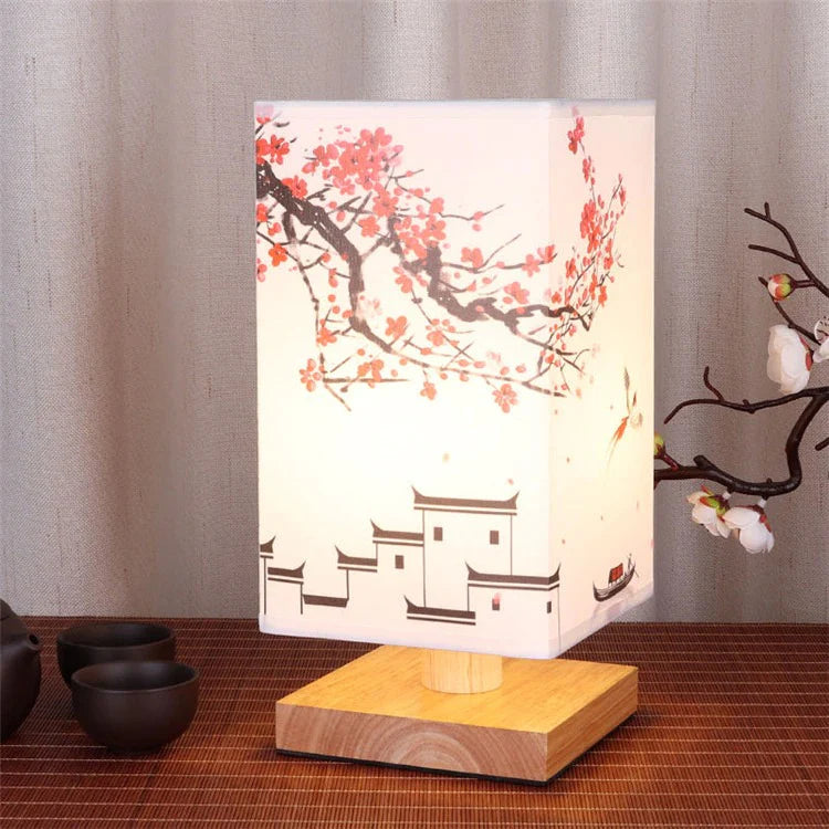 Luxora Scandinavian Bedside Lamp - Dimmable Fabric Night Light for Bedroom Decor