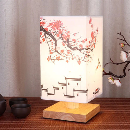 Luxora Scandinavian Bedside Lamp - Dimmable Fabric Night Light for Bedroom Decor