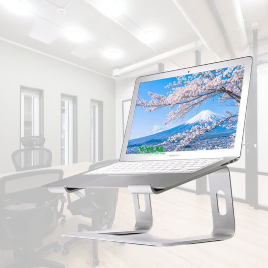 RoyaleGlow Aluminum Vertical Laptop Stand for Ergonomic Desk