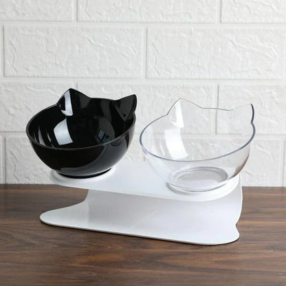 FurLuxe Elevated Anti-Vomiting Orthopedic Cat Bowl for Improved Digestion and Comfort