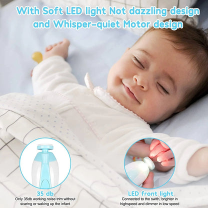 Luxora Baby Nail Trimmer with LED Light and 6 Heads