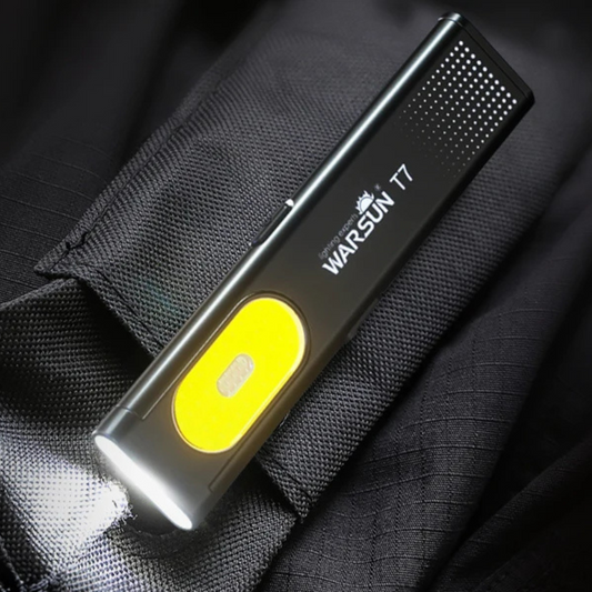 RoyaleGlow LED Keychain Flashlight with Magnet - 650 Lumens