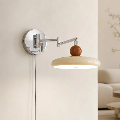 LuxRoyale Adjustable Plug-In Wall Sconce Modern Metal Arm Light Fixture - Royale Basic