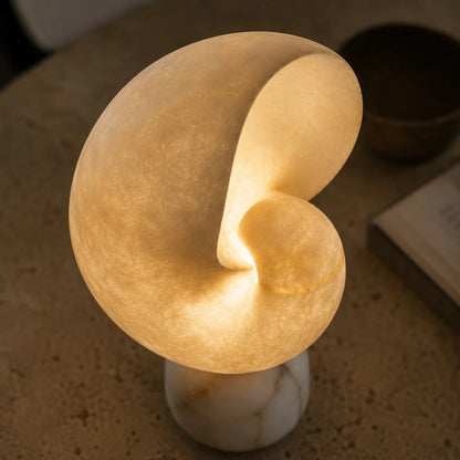 LuxRoyale Alabaster Bedside Table Lamp Dimmable USB Charging Touch Control - Royale Basic