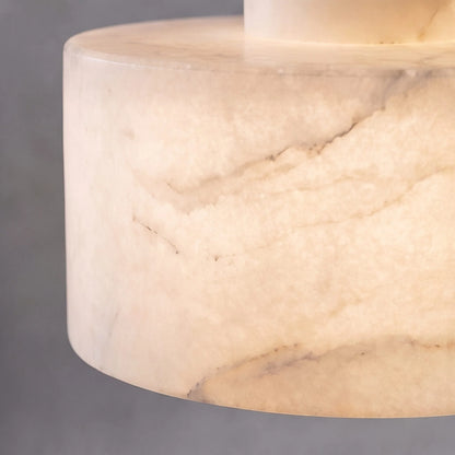 LuxRoyale Alabaster Stone Pendant Light Adjustable Hanging Lamp - Royale Basic