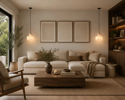 LuxRoyale Alabaster Stone Pendant Light Adjustable Hanging Lamp - Royale Basic