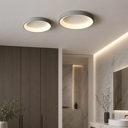 LuxRoyale Modern Flush Mount LED Ceiling Light Round Fixture for Living Room Bedroom - Royale Basic
