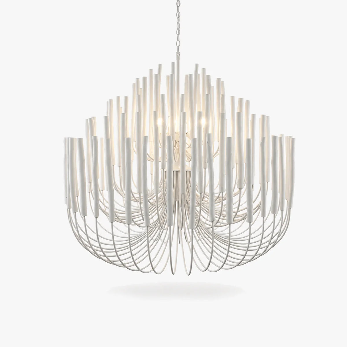LuxRoyale Modern Rustic Wood Rod Branch Chandelier Hanging Light Fixture - Royale Basic
