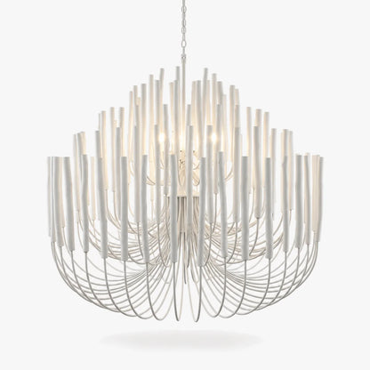 LuxRoyale Modern Rustic Wood Rod Branch Chandelier Hanging Light Fixture - Royale Basic