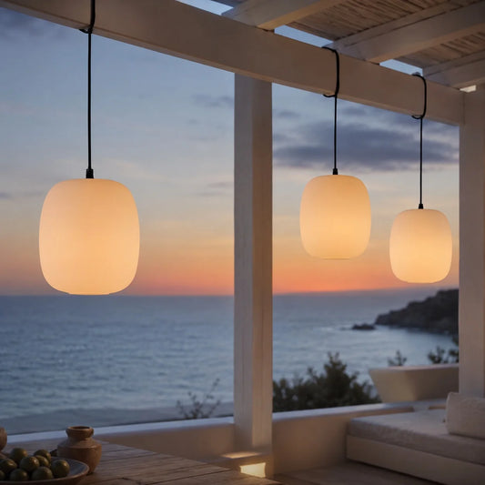 LuxRoyale Waterproof LED Outdoor Hanging Pendant Light Fixture For Porch And Patio - Royale Basic