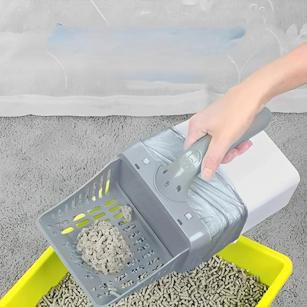 Royaleva Cat Litter Scoop with Ergonomic Design and Bags