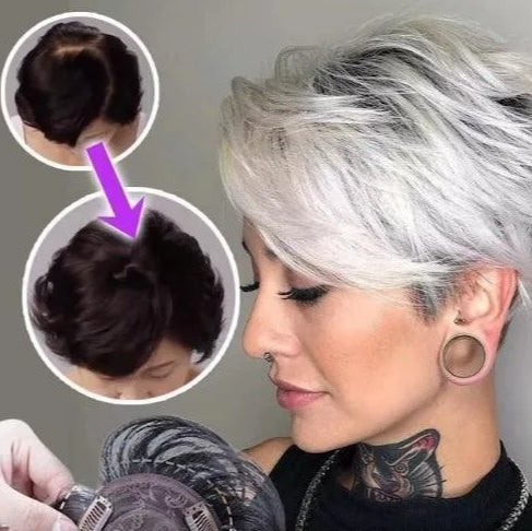 Royallure Natural Look Hair Topper Clip for Thinning Hair
