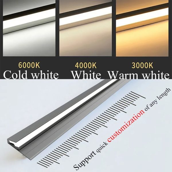 Luxora 45 Degree LED Under Cabinet Lighting Bars Invisible Ultra Thin Strips