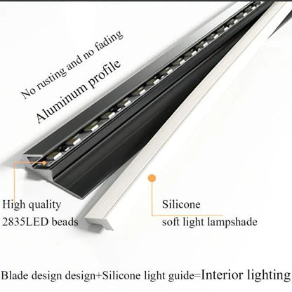 Luxora 45 Degree LED Under Cabinet Lighting Bars Invisible Ultra Thin Strips