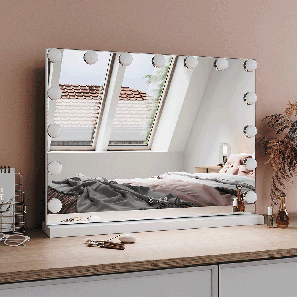 RoyaleGlow LED Makeup Mirror Lights – Dimmable & Adjustable 3-Color Vanity Lighting
