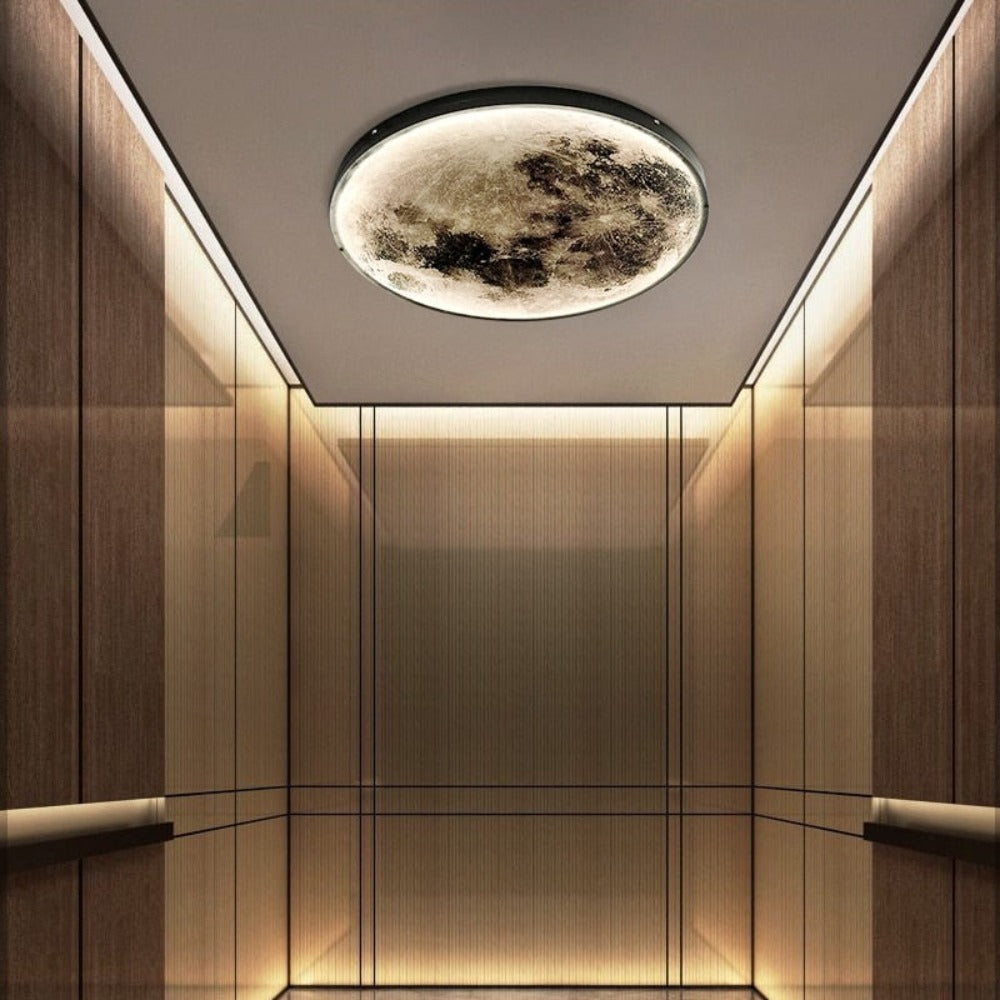 Royallure 3D LED Moon & Earth Lamp – Realistic NASA-Inspired Wall & Ceiling Light with Dimmable Brightness, Remote Control & Elegant Design