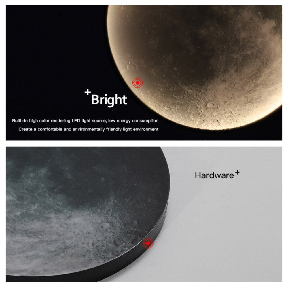 Royallure 3D LED Moon & Earth Ceiling or Wall Lamp - Moon 24CM / Brightnes Dimmable