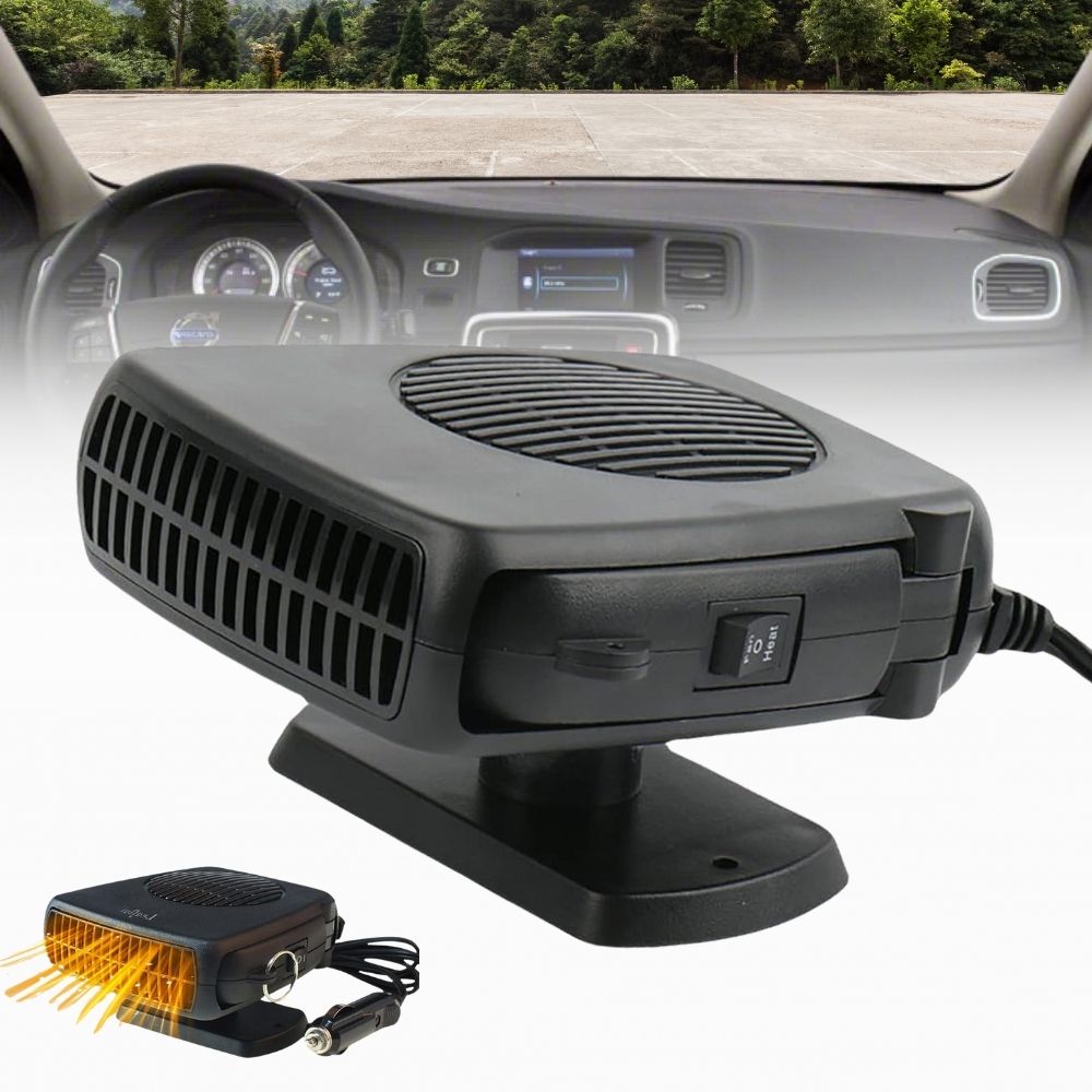 RoyaleGlow Car Heater 150W 300W 12V Ceramic Car Fan Heater