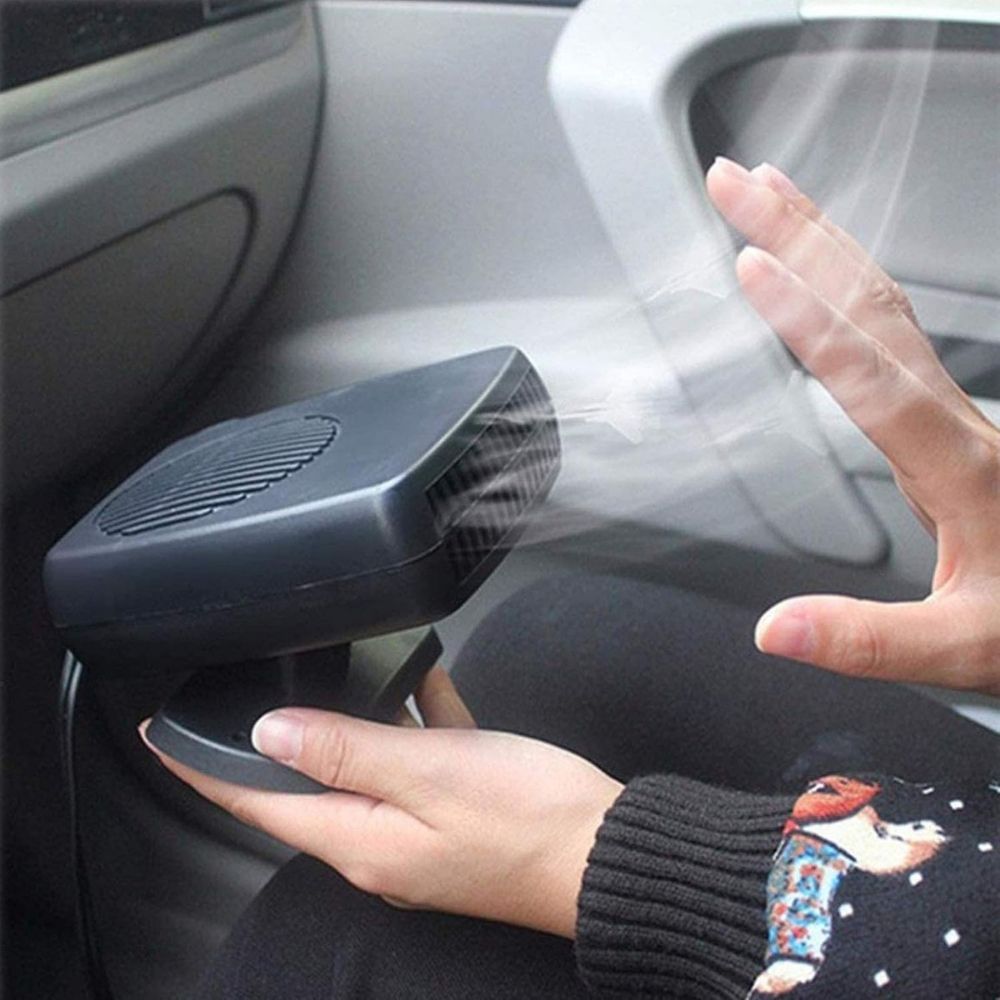RoyaleGlow Car Heater 150W 300W 12V Ceramic Car Fan Heater