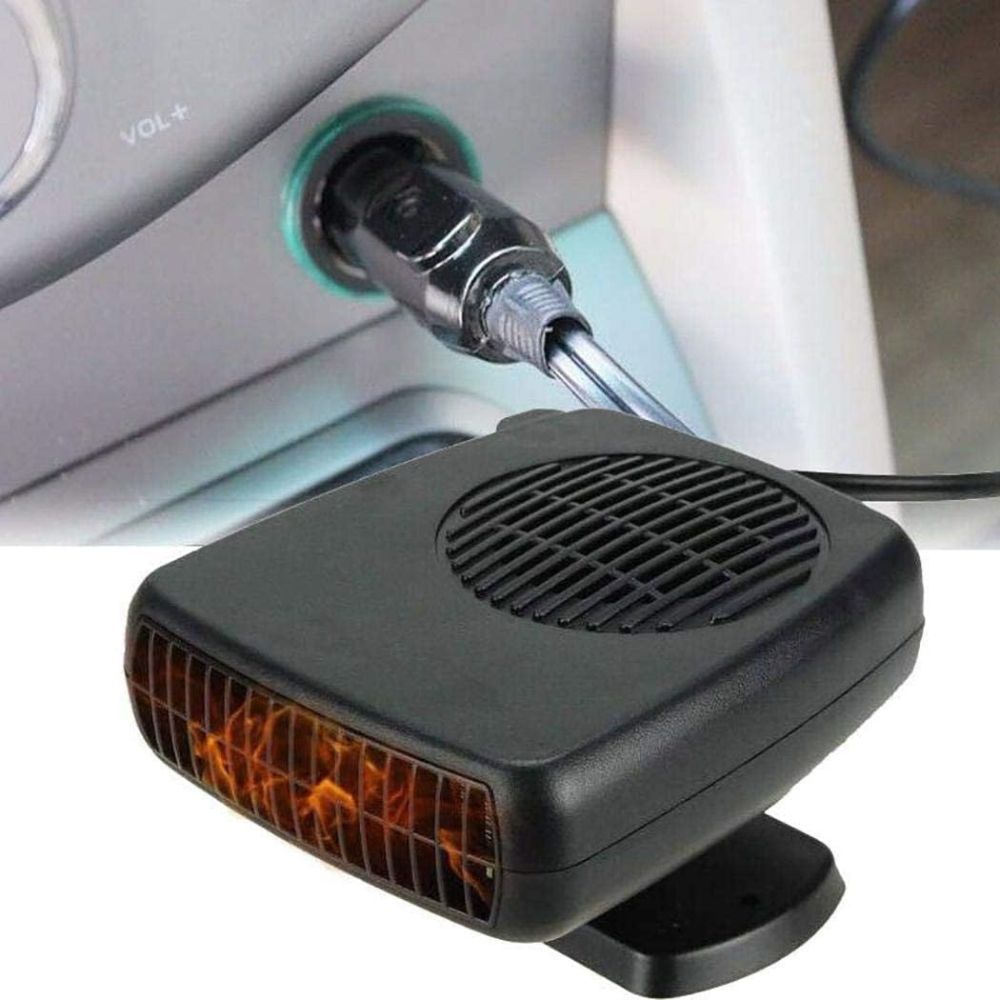 RoyaleGlow Car Heater 150W 300W 12V Ceramic Car Fan Heater