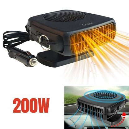 RoyaleGlow Car Heater 150W 300W 12V Ceramic Car Fan Heater
