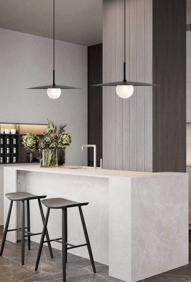 Royallure Sleek Horn-Inspired LED Pendant Light – Modern Elegance for Your Home - Black / Small