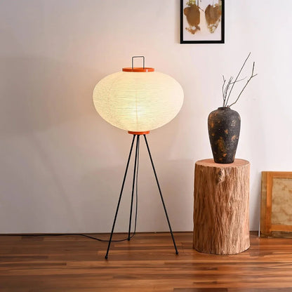 Royallure Minimalist Japanese Rice Paper Floor Lamp - Modern LED Lighting Solution - Large Floor Lamp / Warm Light
