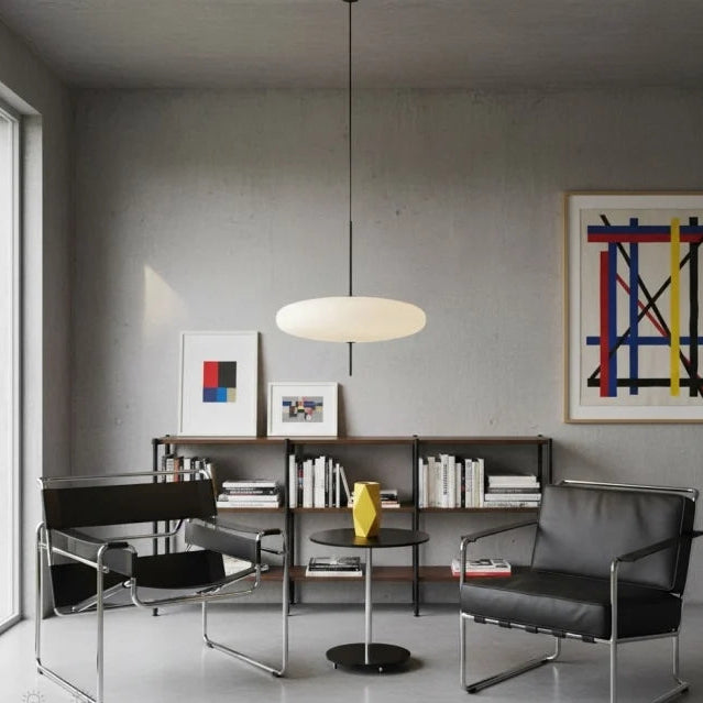 LuxRoyale Eclipse LED Pendant Light - Modern Floating Disc Ceiling Fixture