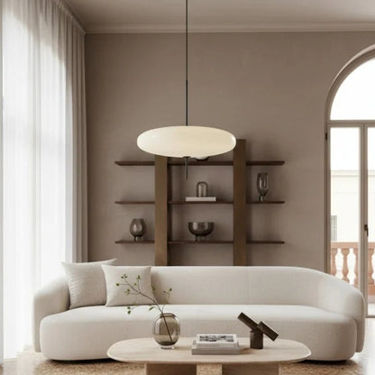 LuxRoyale Eclipse LED Pendant Light - Modern Floating Disc Ceiling Fixture