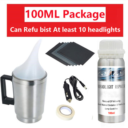 RoyaleGlow Headlight Restoration Kit for Crystal Clear Lights