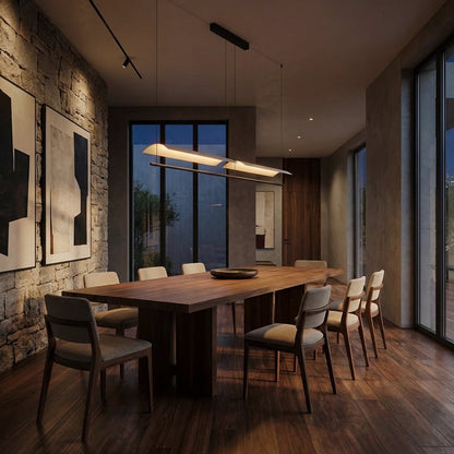 Royelux Modern Linear LED Pendant Light - Minimalist Hanging Fixture