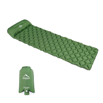 Royallure Ultra Lightweight Inflatable Outdoor Sleeping Mattress with Built-In Pillow and Cold Protection