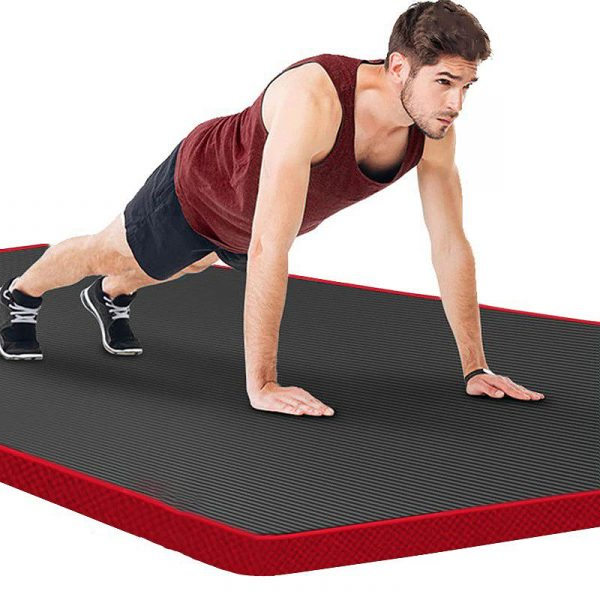 RoyaleGlow Fitness Mat Men’s High Density Exercise Yoga Non-Slip Mat For Gym Home