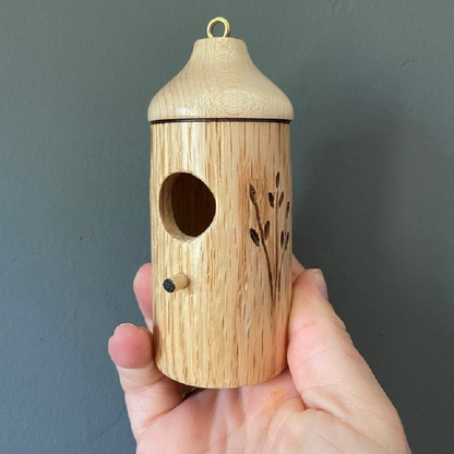 Luxora Wooden Hummingbird House - Gift for Natural Lovers
