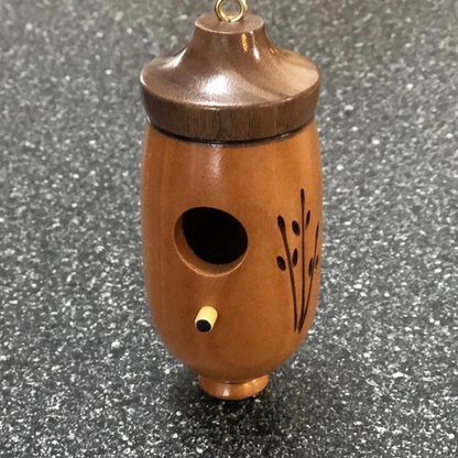 Luxora Wooden Hummingbird House - Gift for Natural Lovers