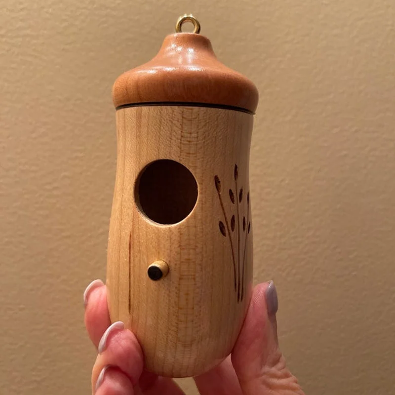 Luxora Wooden Hummingbird House - Gift for Natural Lovers