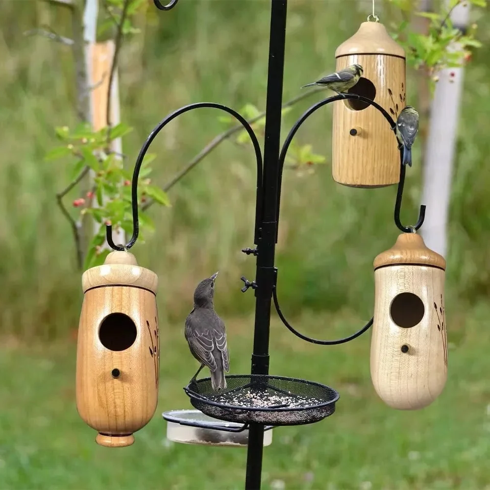 Luxora Wooden Hummingbird House - Gift for Natural Lovers