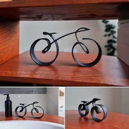 Royaleva Minimalistic Bicycle Sculpture Wire Framed Style