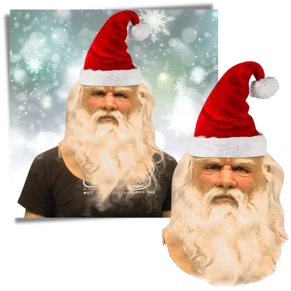 RoyaleGlow Cosplay Santa Mask for Holiday Fun and Parties
