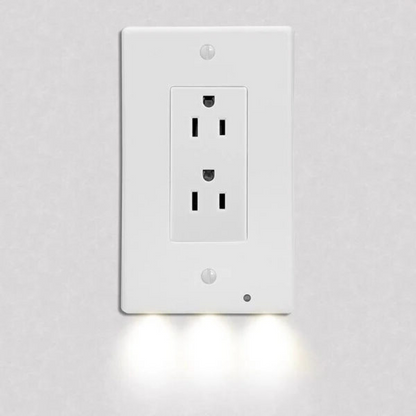 Royaleva 4-Pack: LED Night Light Outlet Cover – Assorted Styles