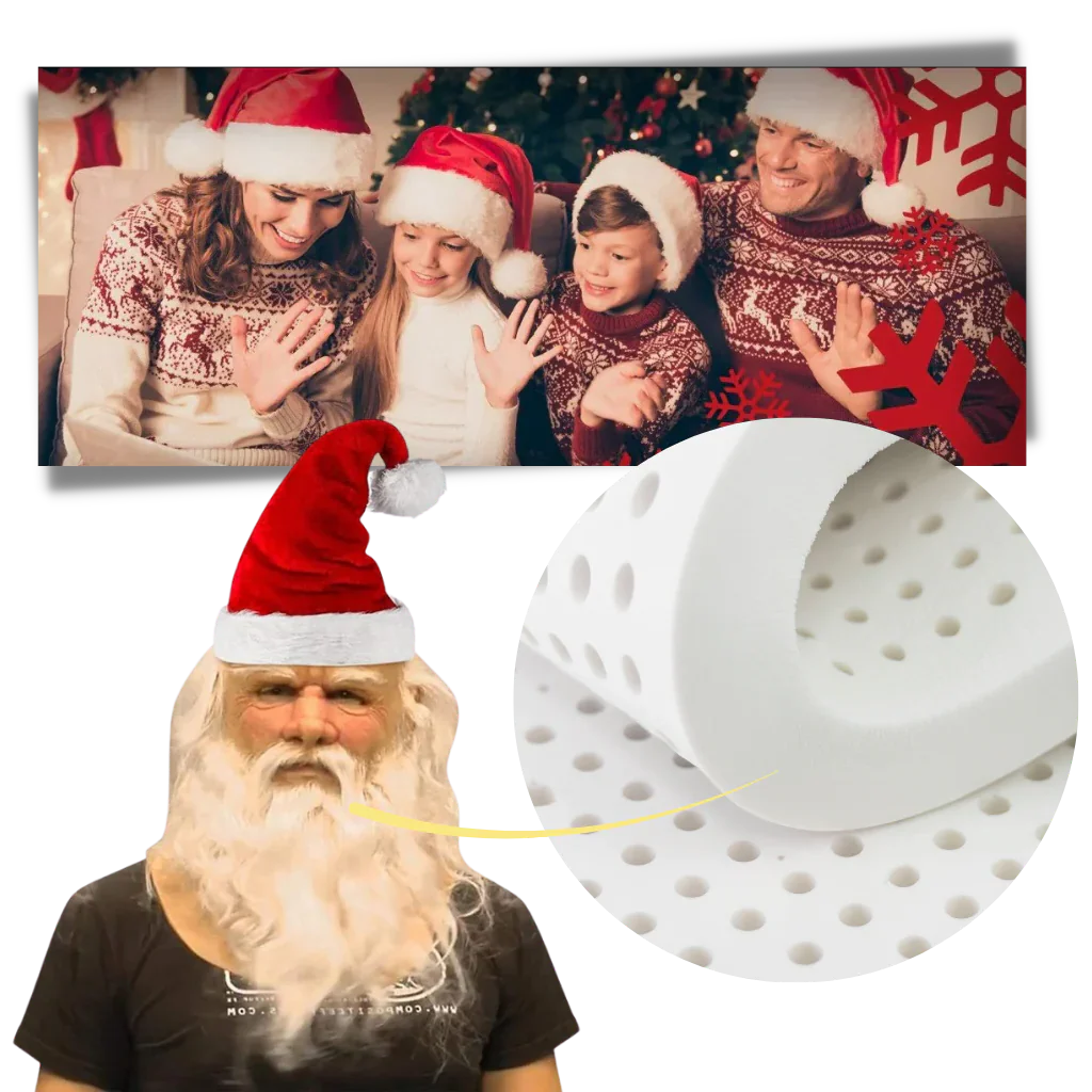 RoyaleGlow Cosplay Santa Mask for Holiday Fun and Parties