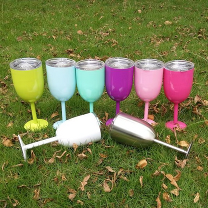 Royaleva Insulated Wine Cups - Double-Wall Stainless Steel