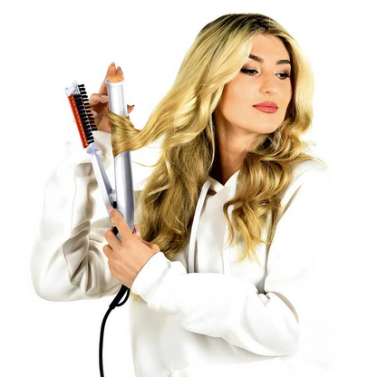 Luxora Professional 2 in 1 Rotating Iron Hair Brush